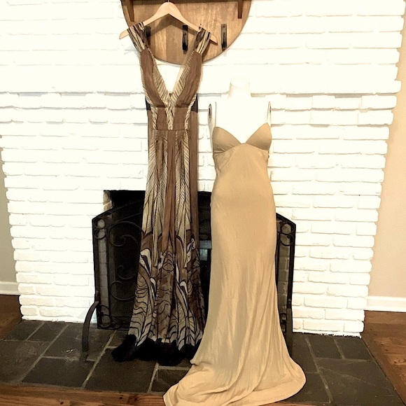 BNWT Alberta Ferretti Runway Collection Silk Belted Maxi-Dress, IT 40 US 4 - Picture 10 of 16